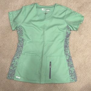Greys Anatomy active stretch scrub top Small